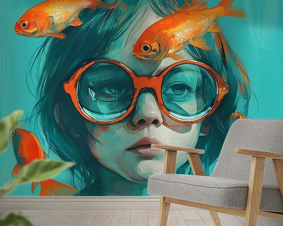 Example of the artwork in a room