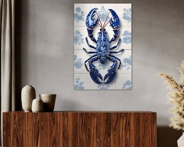 Lobster Luxe - Delfts Blauwe Kreeft Keukentegels van Marianne Ottemann - OTTI