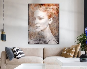 Idyllic | A portrait of a beautiful woman surrounded by roses by Wil Vervenne