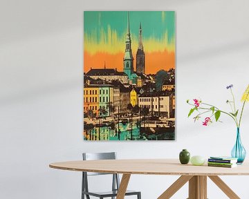 Stockholm Poster Pop Art by Niklas Maximilian