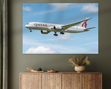 Een Boeing 787 Dreamliner van Qatar Airways van KC Photography