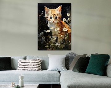 Katze Poster Kunstdruck 