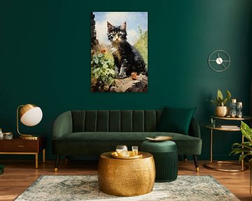 Cat poster art print "Morle" by Niklas Maximilian