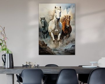 Paarden poster kunst print muur kunst foto van Niklas Maximilian