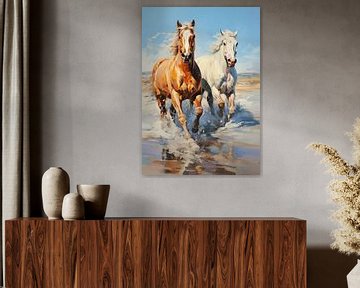 Paarden poster art print 