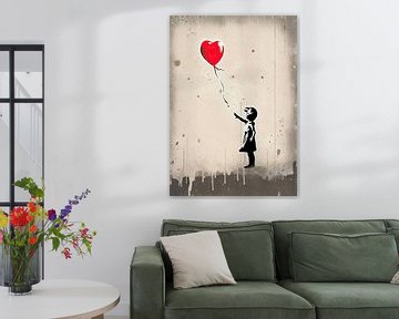 Banksy Poster Print Kunstdruk Ballon Meisje van Niklas Maximilian