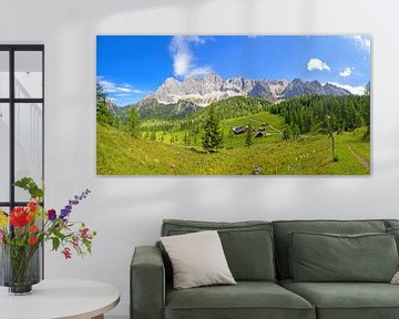 Sommerpanorama mit dem Dachsteingebirge von Christa Kramer