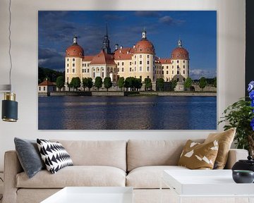 Le château de Moritzburg après un orage sur Walter G. Allgöwer