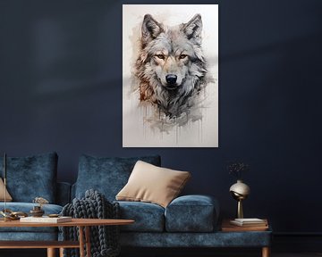 Wolf-Skizze von AlexEyck AI Art