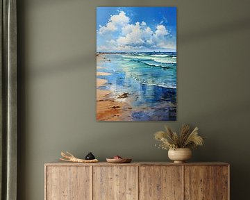 Beach Poster Sea Art Print Maritime by Niklas Maximilian