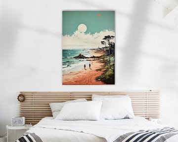 Beach Poster Sea Art Print Maritime by Niklas Maximilian