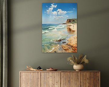 Beach Poster Sea Art Print Maritime by Niklas Maximilian