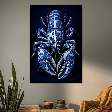 Lobster Luxe - Lobster élégant bleu de Delft