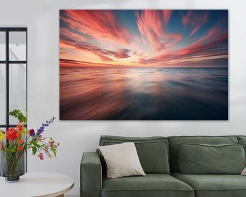 L'heure dorée au bord de la mer