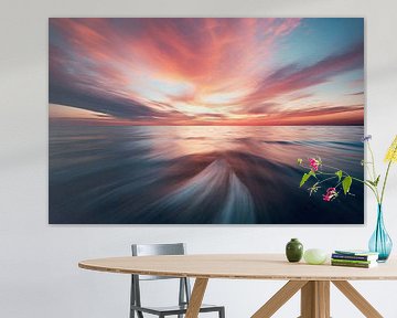L'heure dorée au bord de la mer