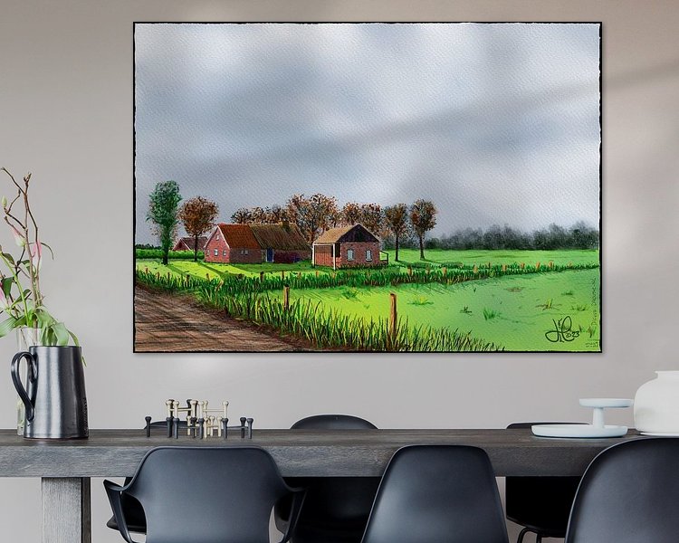 Example of the artwork in a room