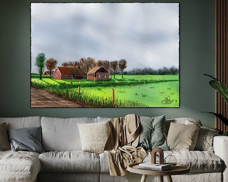 Example of the artwork in a room