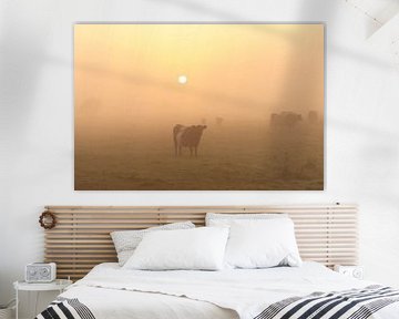 Koeien in de mist van KB Design & Photography (Karen Brouwer)
