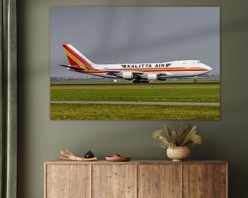 Kalitta Air Boeing 747-400F vrachtvliegtuig. van Jaap van den Berg