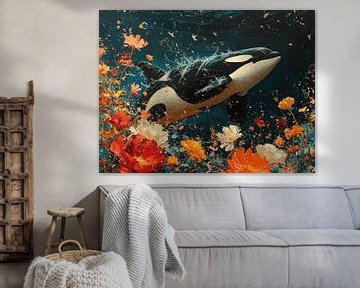 Unterwasserblüte | Orca von Eva Lee