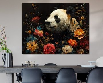 Beauté sereine du panda sur Eva Lee