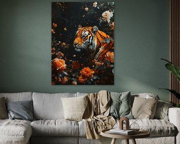 Tiger im Ewigen Garten von Eva Lee