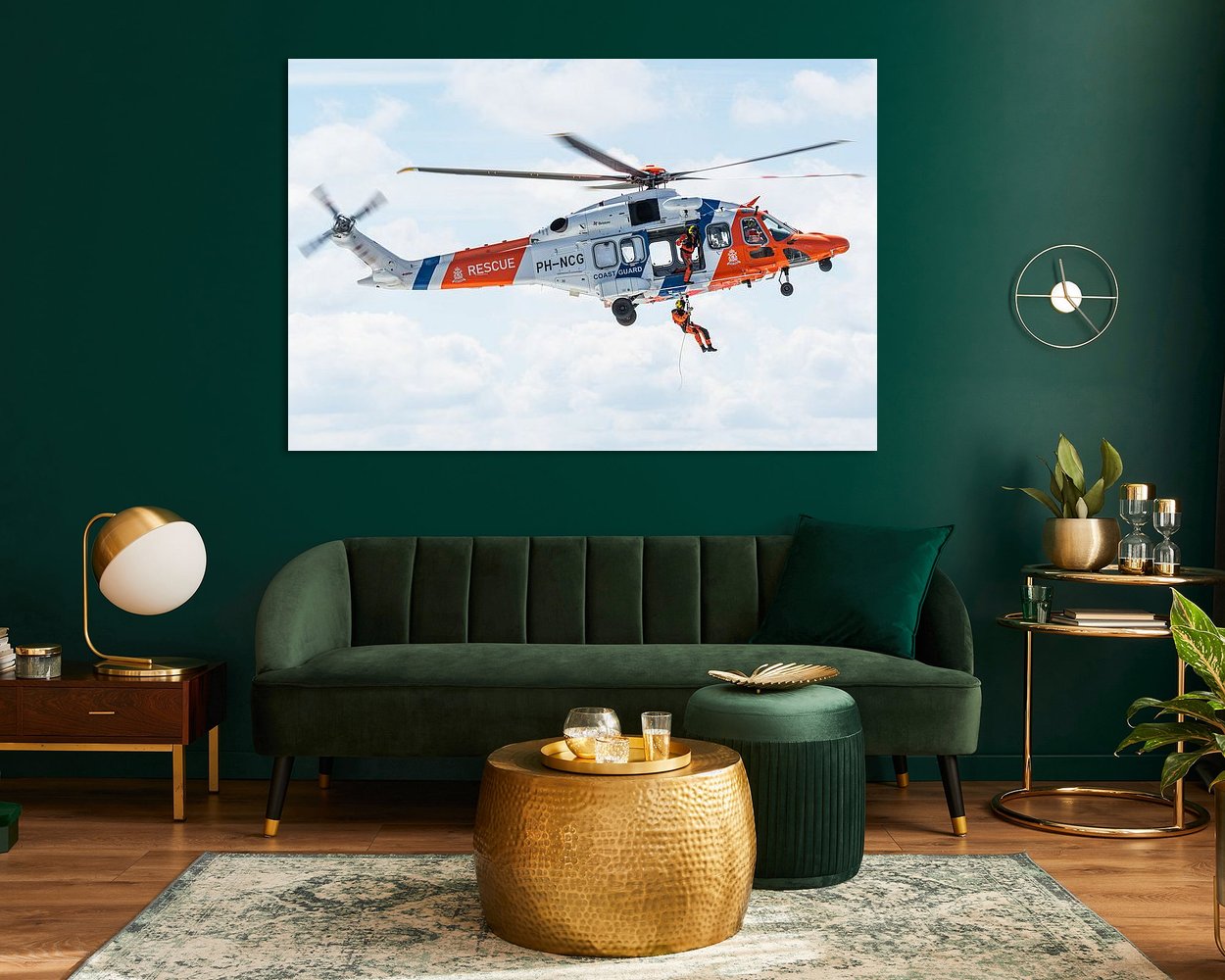 Example of the artwork in a room