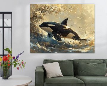 Freedom in the Waves | orca by Eva Lee