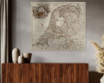 Belgium foederatum / Map of the Netherlands