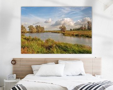 Brabantse Biesbosch in herfstkleuren, Werkendam van Ruud Morijn