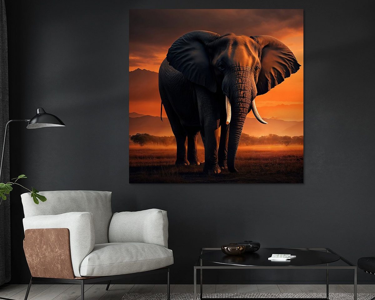 Example of the artwork in a room