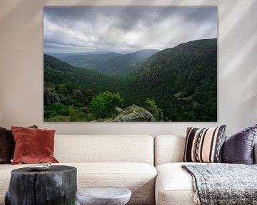 Frankrijk - Fantastisch weids uitzicht op eindeloos canyonlandschap van alsace van adventure-photos