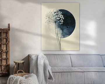 Wabi-sabi in kobalt blauw van Carla Van Iersel