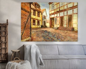 Maisons à colombages à Quedlinburg sur Ilya Korzelius