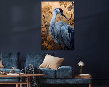 Kraanvogel Tussen Het Goud van But First Framing