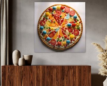 Pizza aux bonbons sur Gert-Jan Siesling