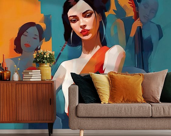 Example of the artwork in a room