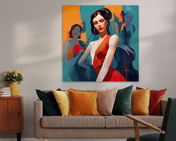 Example of the artwork in a room