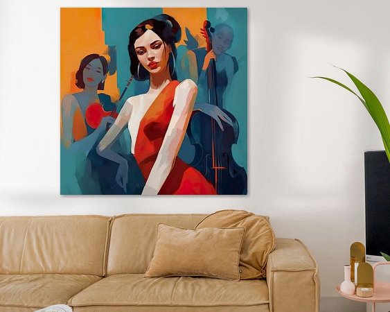 Example of the artwork in a room