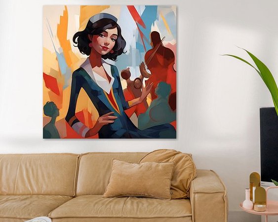 Example of the artwork in a room