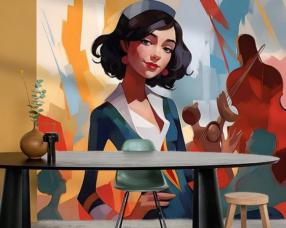 Example of the artwork in a room