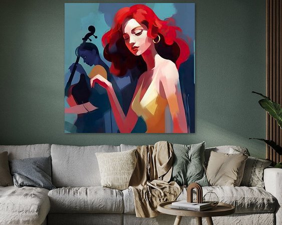 Example of the artwork in a room