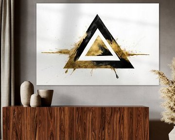 Triangular design abstraction by Digitale Schilderijen
