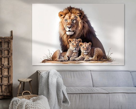 Example of the artwork in a room