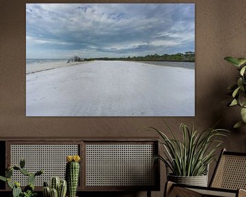 Verenigde Staten, Florida, Perfect wit zand op strand van honeymoon eiland van adventure-photos