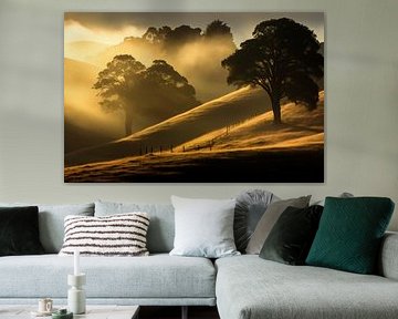 Morning mist in autumn