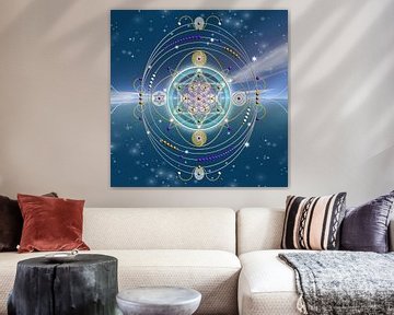 Geometric pattern of the 'Rhythm of Life' by Shirley Hoekstra