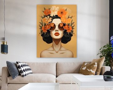 Bloemen Vrouw III van Gypsy Galleria