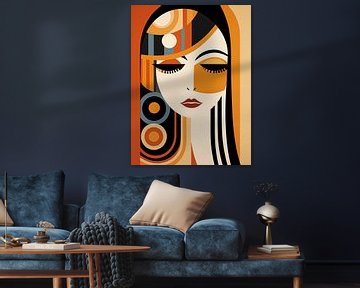 Vrouw Art Deco I van Gypsy Galleria