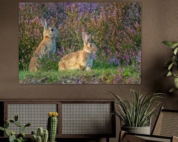 Kaninchen im Moor - Gemälde von Gianni Argese